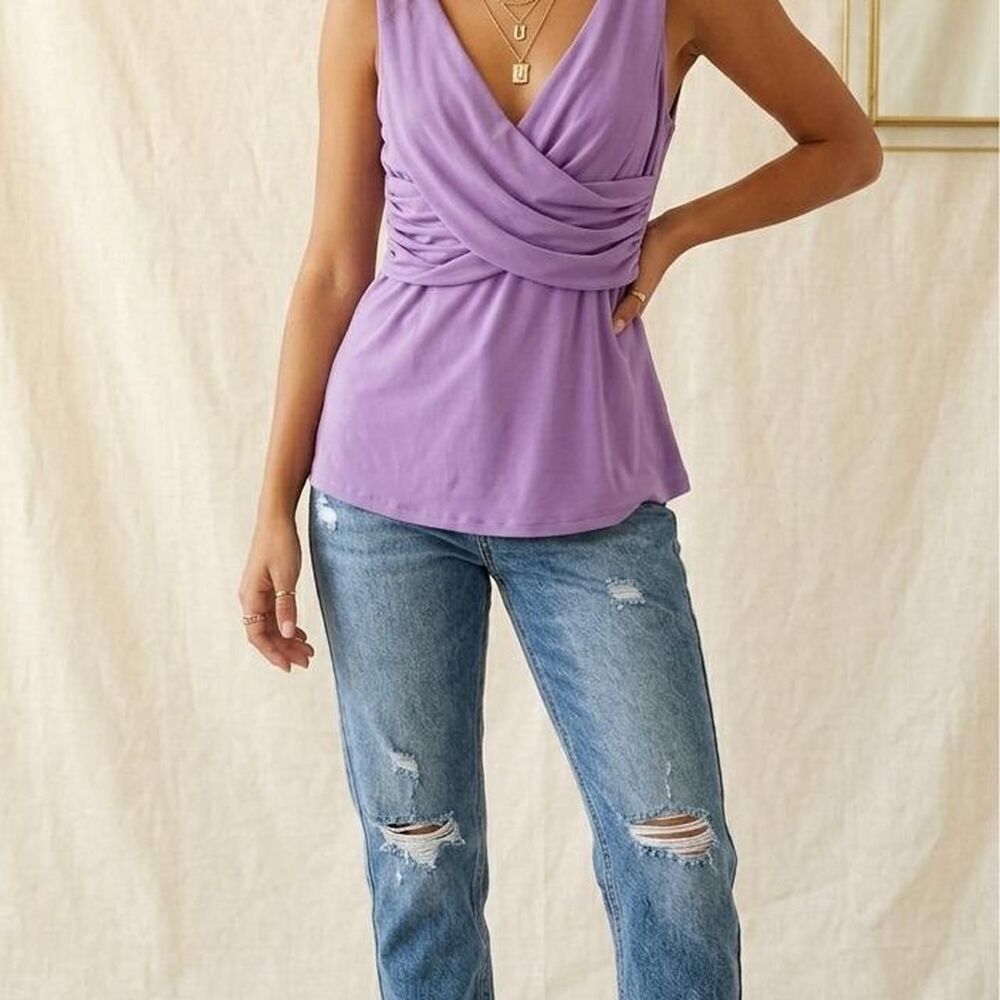 Body Central Women's Purple shirt